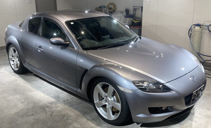 マツダ、RX-8、シルバー、ウル艶デュアルコート