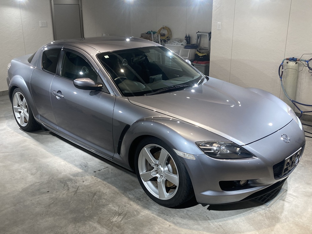 マツダ、RX-8、シルバー、ウル艶デュアルコート