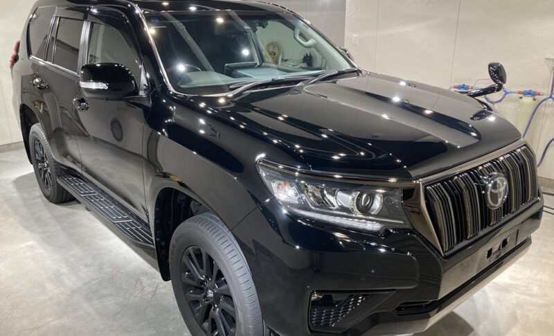トヨタ、ランドクルーザープラド、ブラック、グロスアーマー、標準研磨
