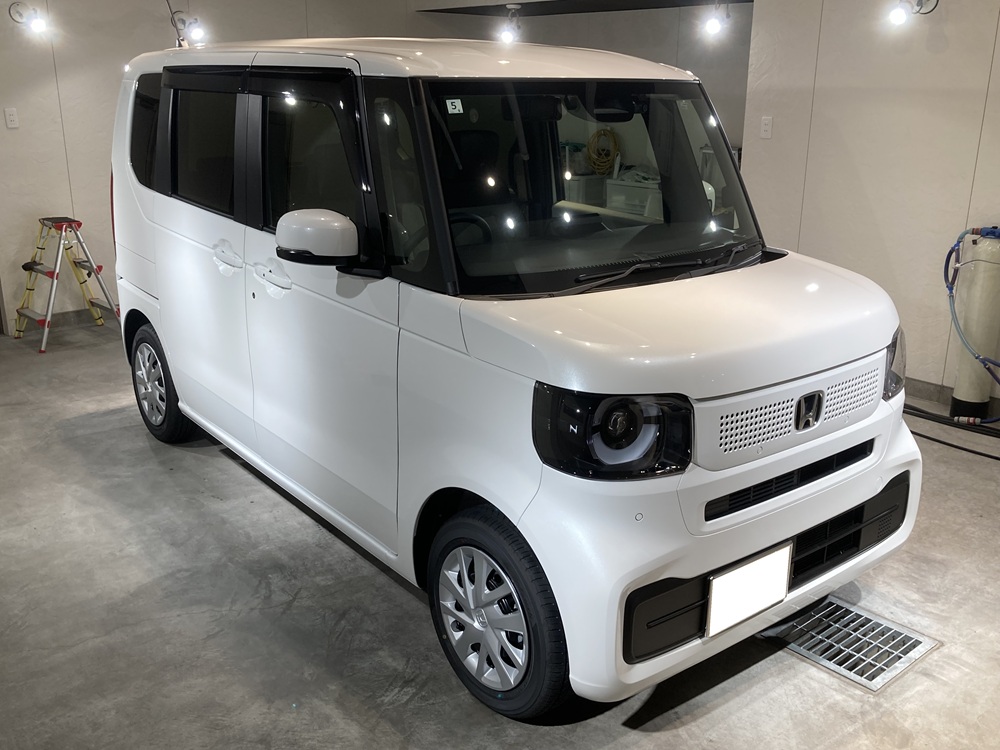 ホンダ、N-BOX、ホワイト、新車、グロスアーマー
